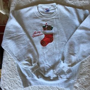 🎁 Sweatshirt heavily embroidered generous size M.